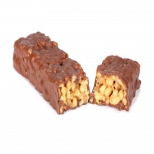 High-protein chocolate flavour snack bar